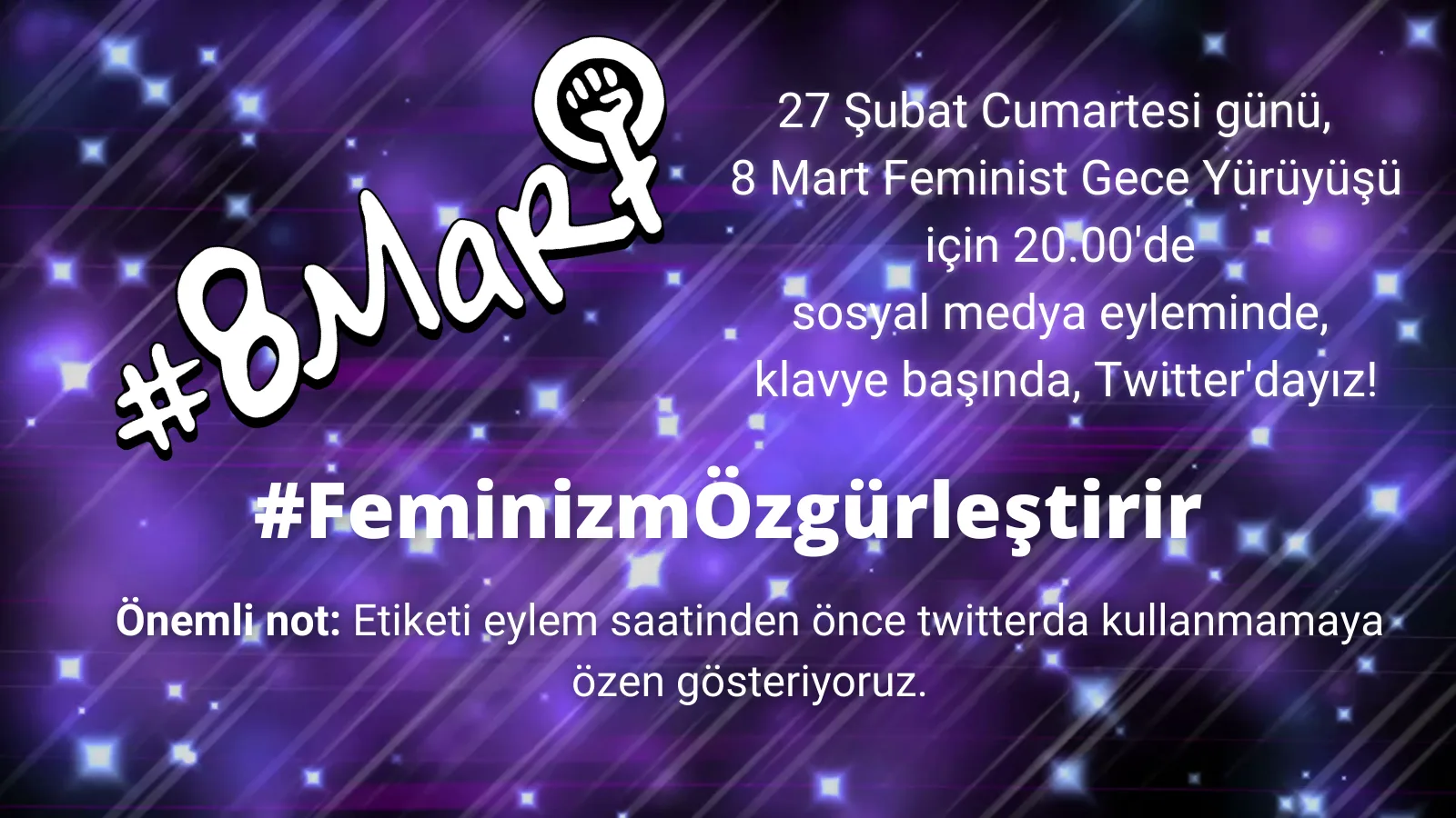 Feminist Gece Yuruyusu Sosyal Medya Eylem Cagrisi