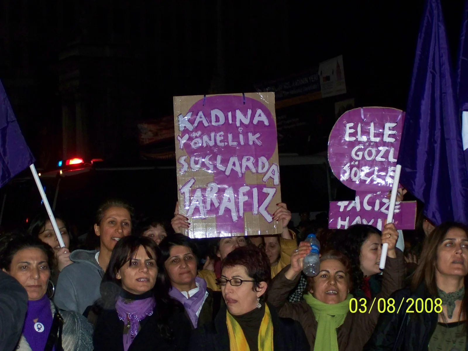 8 Mart Feminist Gece Yürüyüşü / 2008 / Foto: Bahar Çelik