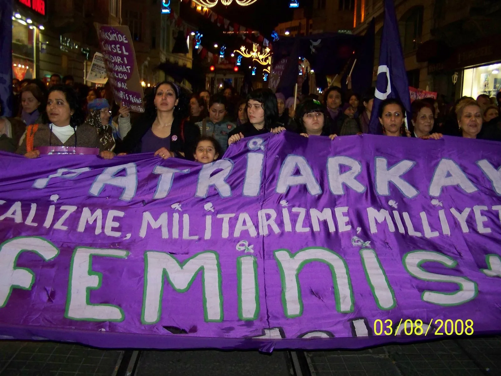 8 Mart Feminist Gece Yürüyüşü / 2008 / Foto: Bahar Çelik