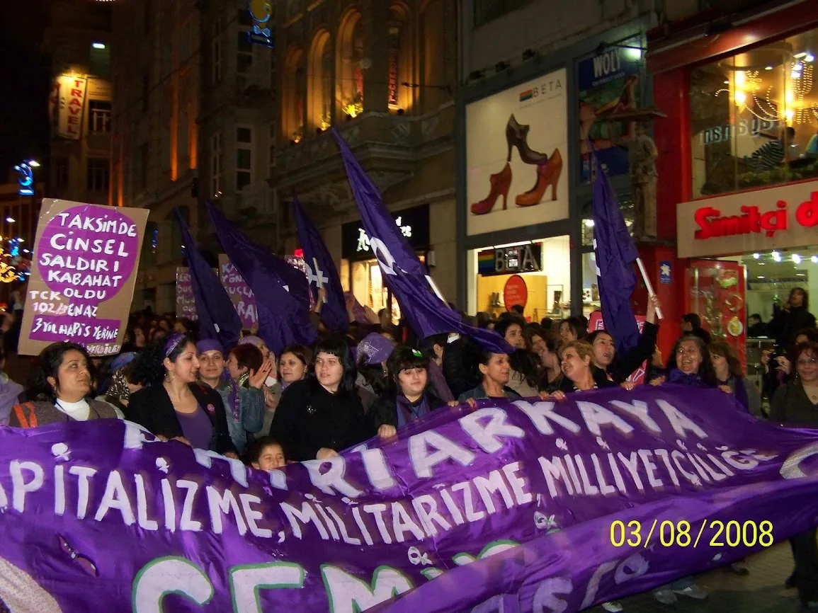 8 Mart Feminist Gece Yürüyüşü / 2008 / Foto: Bahar Çelik