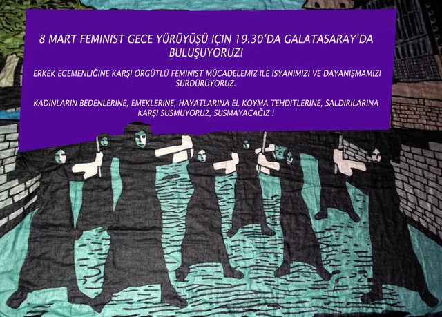 8 Mart Feminist Gece Yürüyüşü / 2013 / çağrı görseli
