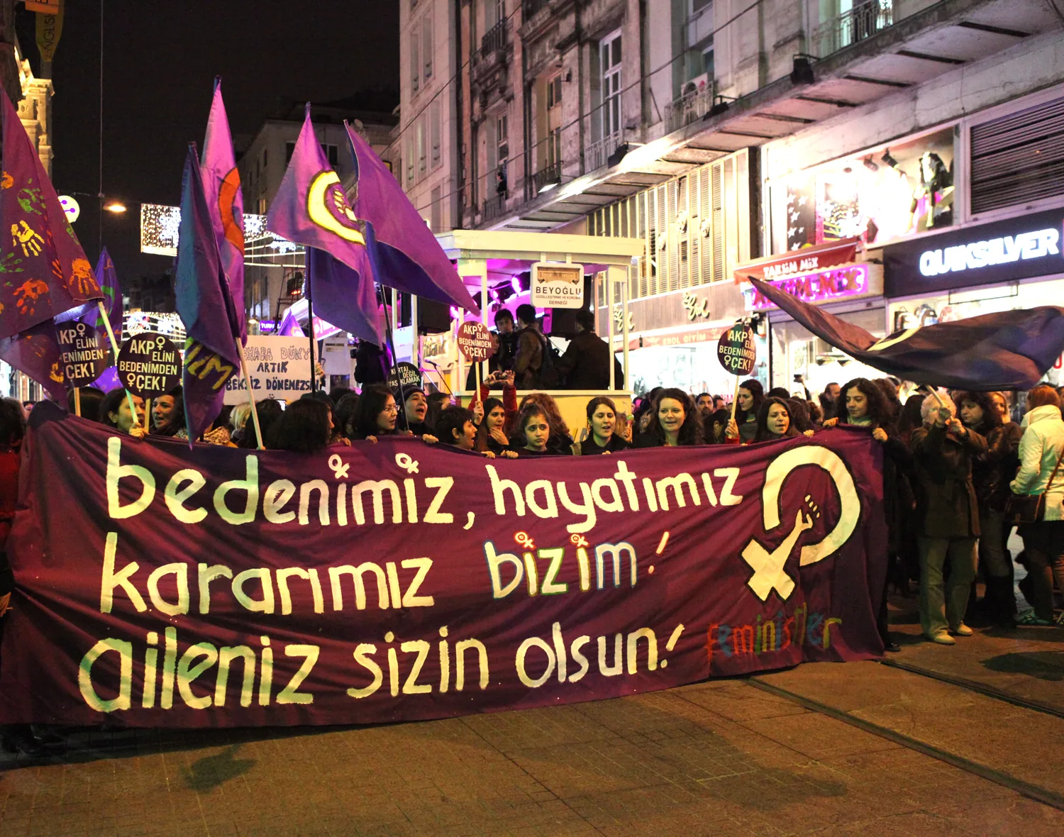 8 Mart Feminist Gece Yürüyüşü / 2013 / Foto: Balca Ergüder
