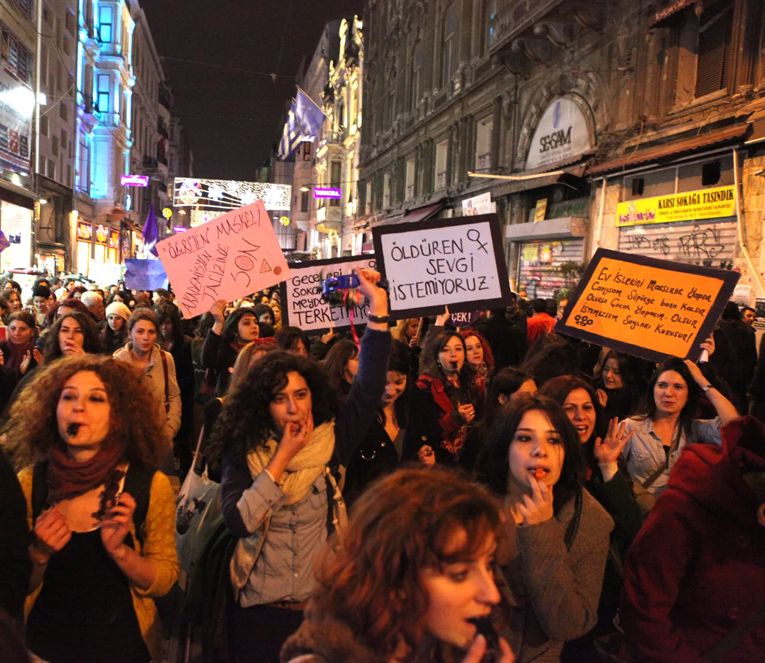 8 Mart Feminist Gece Yürüyüşü / 2013 / Foto: Balca Ergüder