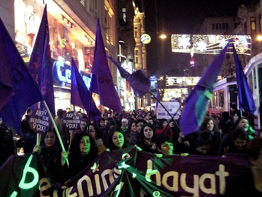 8 Mart Feminist Gece Yürüyüşü / 2013 / Foto: Sevilay Namlı