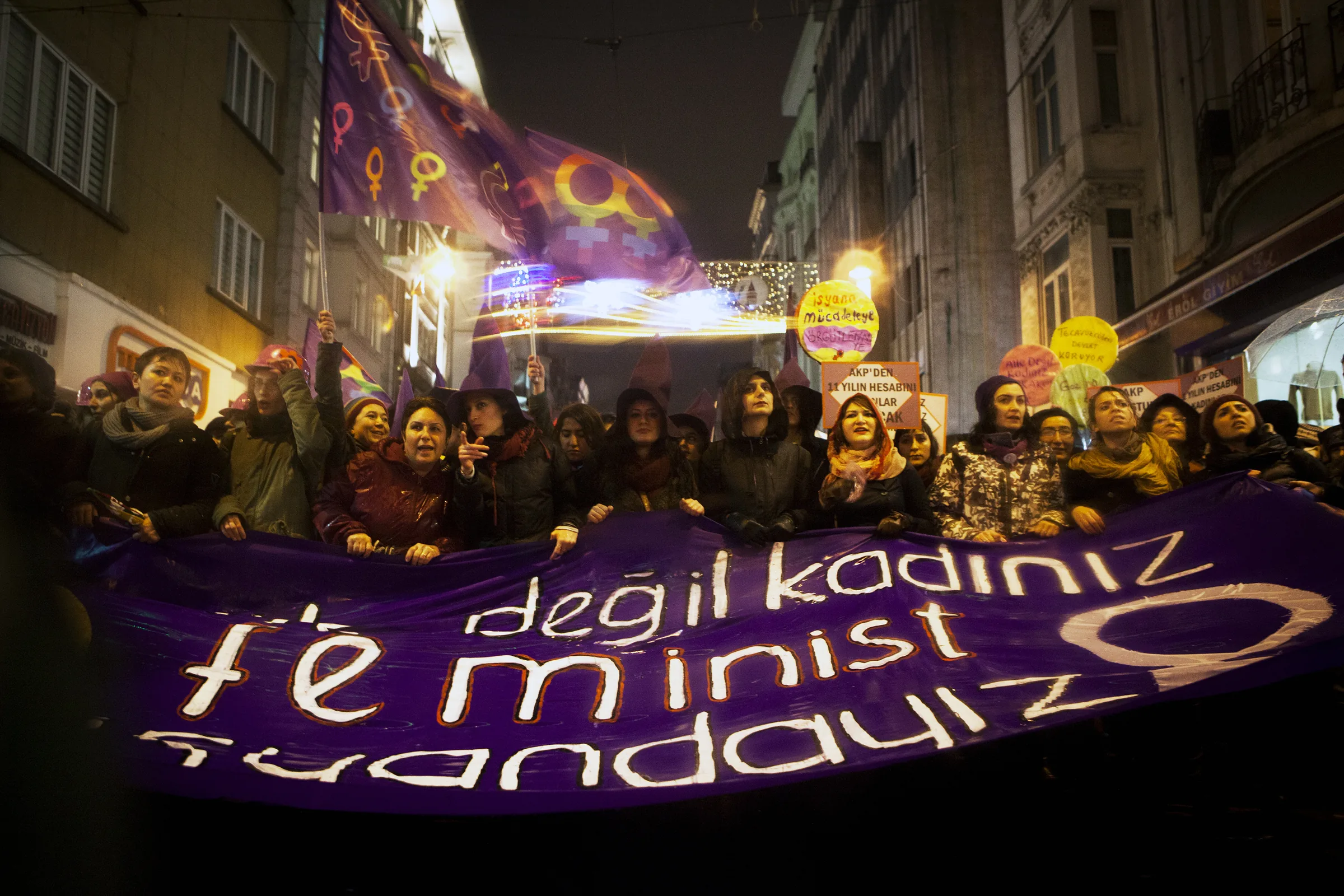 8 Mart Feminist Gece Yürüyüşü / 2014 / Foto: Serra Akcan