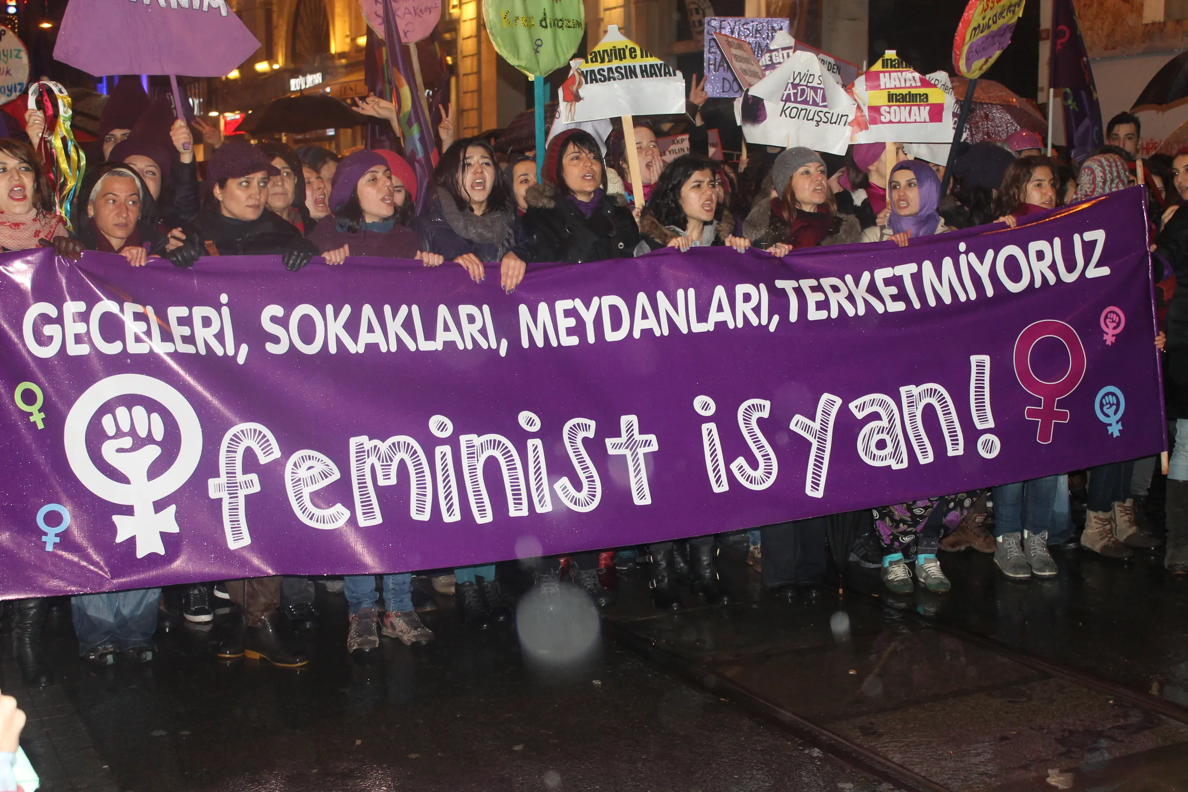8 Mart Feminist Gece Yürüyüşü / 2014 / Foto: Yasemin Öz