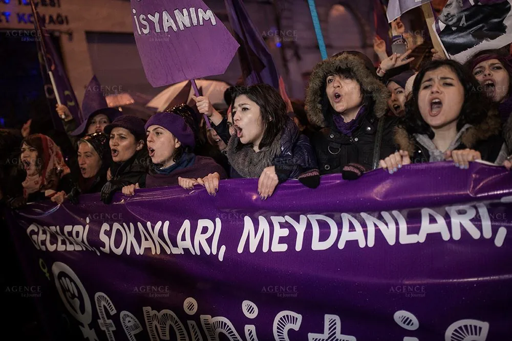 8 Mart Feminist Gece Yürüyüşü / 2014 / Foto: Agence Le Journal