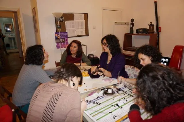 8 Mart Feminist Gece Yürüyüşü / 27 Şubat 2014 /Stencil Atölyesi
