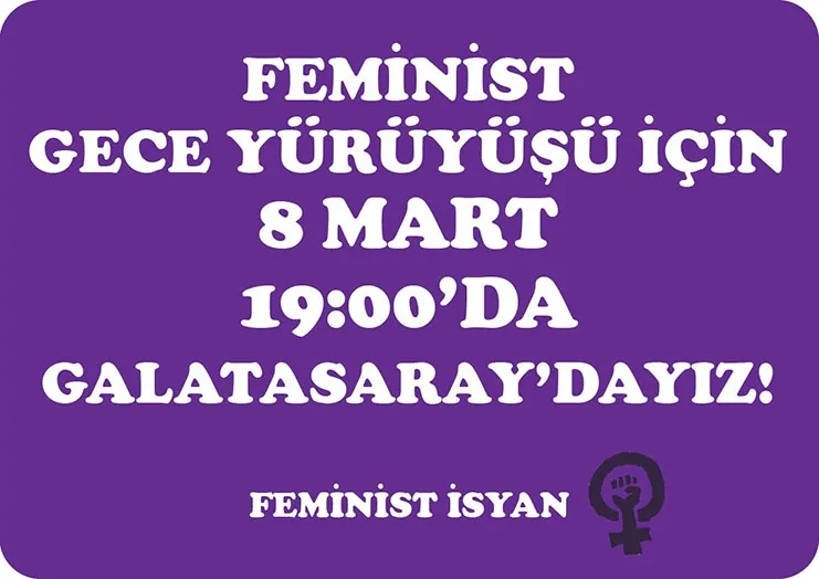 8 Mart Feminist Gece Yürüyüşü / 2014 / Stickerlar