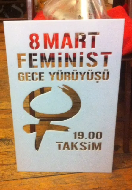 Taksim / eylem öncesi yazılama / 2015 / Foto: Bilinmiyor