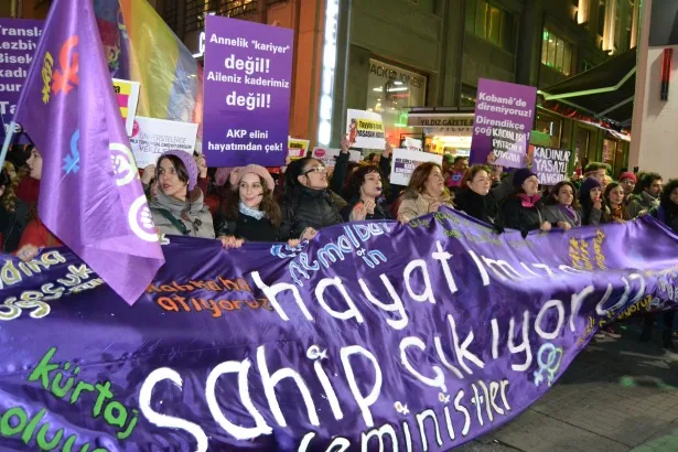 8 Mart Feminist Gece Yürüyüşü / 2015 / Foto: Sendika.org