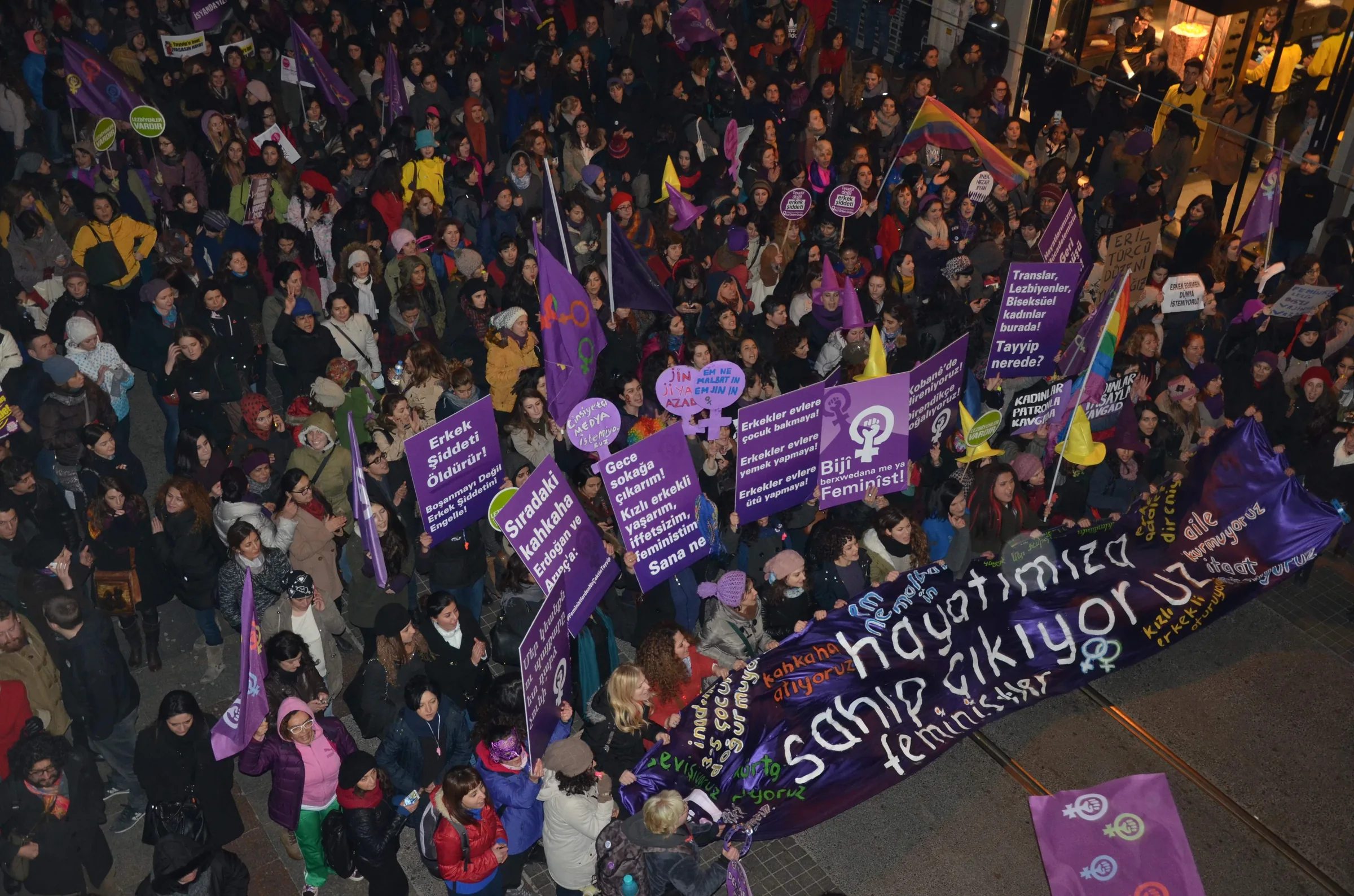 8 Mart Feminist Gece Yürüyüşü / 2015 / Foto: Bilinmiyor