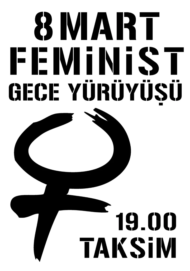 8 Mart Feminist Gece Yürüyüşü / 2015 / Stencil Şablonları