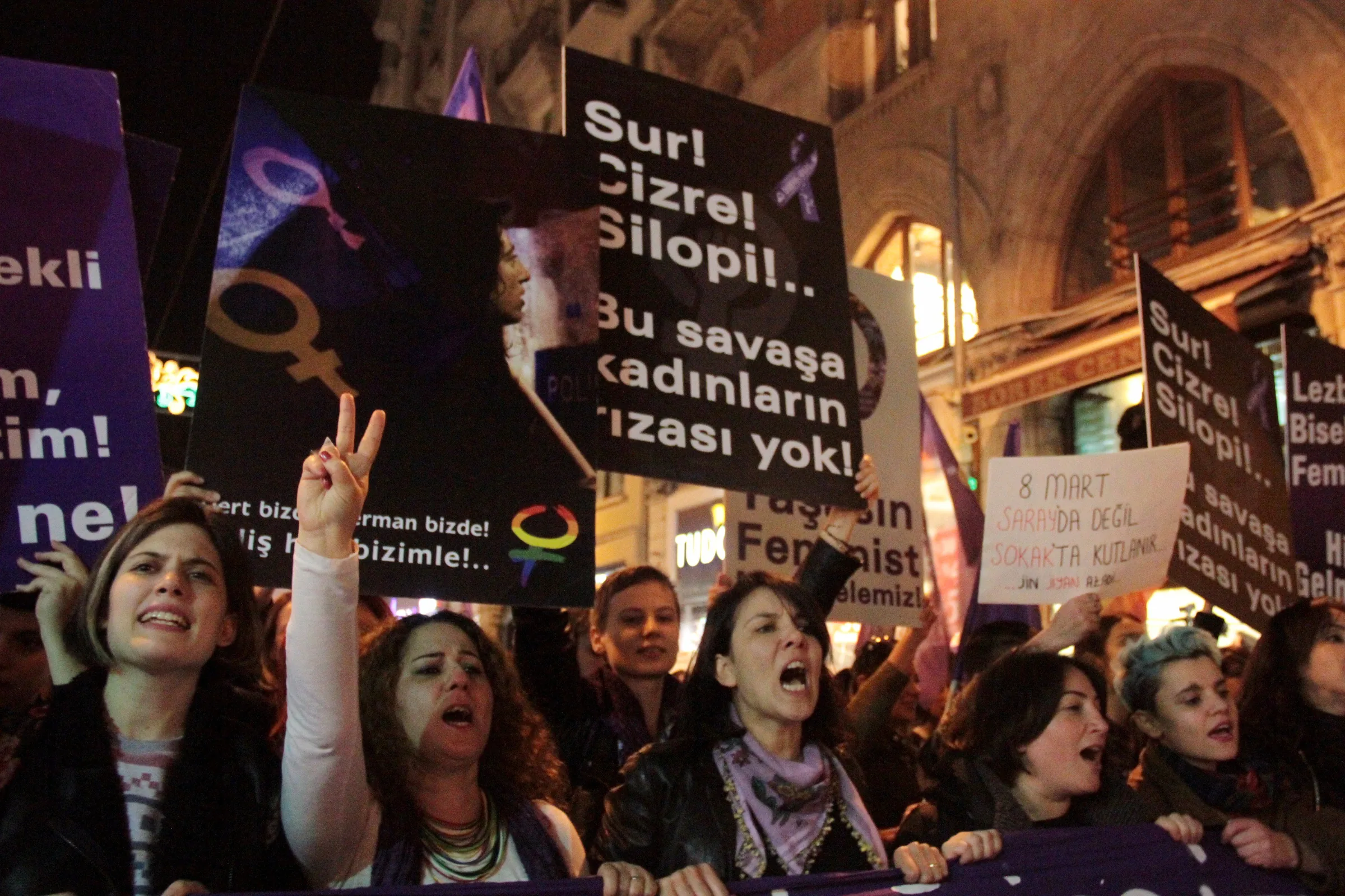 8 Mart Feminist Gece Yürüyüşü / 2016 / Foto: Zeynep Kuray