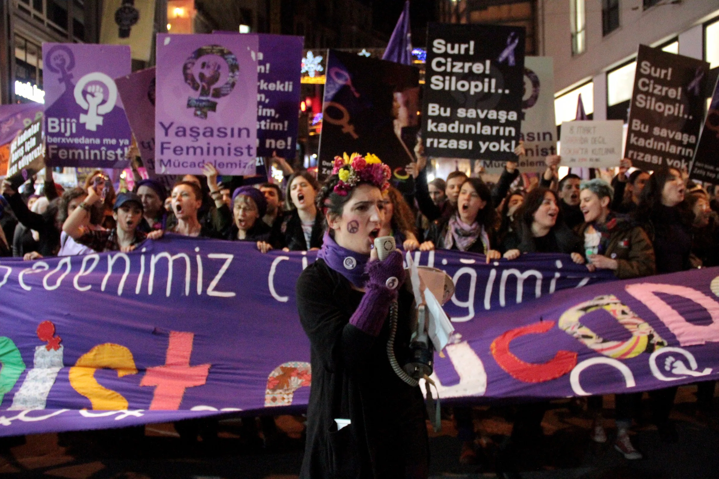 8 Mart Feminist Gece Yürüyüşü / 2016 / Foto: Zeynep Kuray