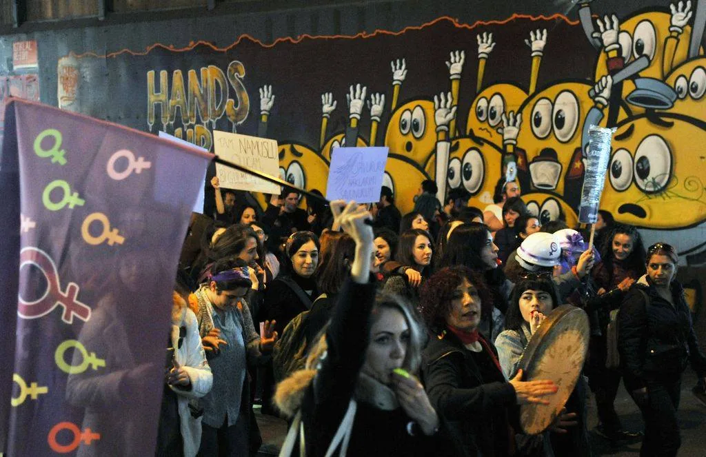 8 Mart Feminist Gece Yürüyüşü / 2016 / Foto: Sakine Yıldıran