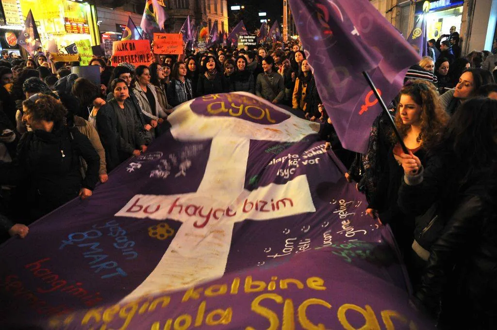 8 Mart Feminist Gece Yürüyüşü / 2016 / Foto: Sakine Yıldıran