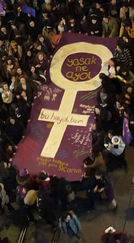 8 Mart Feminist Gece Yürüyüşü / 2016 / Foto: HaberTürk Arşivi