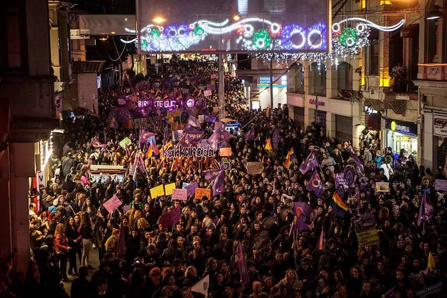 8 Mart Feminist Gece Yürüyüşü / 2017 / Foto: Bilinmiyor