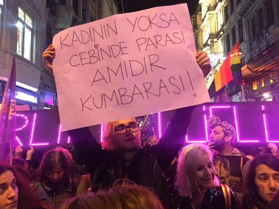 8 Mart Feminist Gece Yürüyüşü / 2017 / Foto: Bilinmiyor