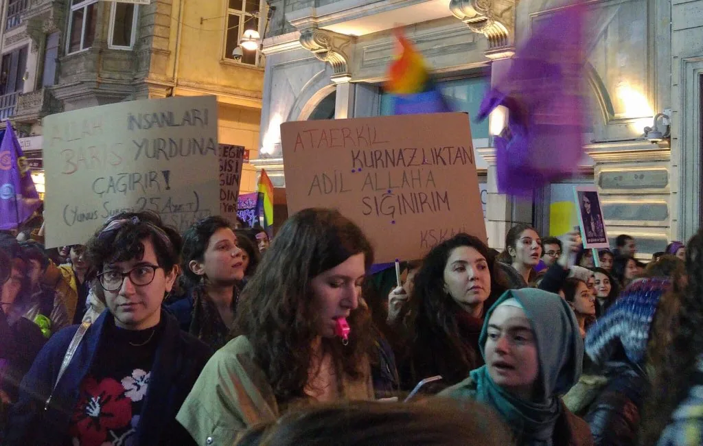 8 Mart Feminist Gece Yürüyüşü / 2017 / Foto: Bilinmiyor