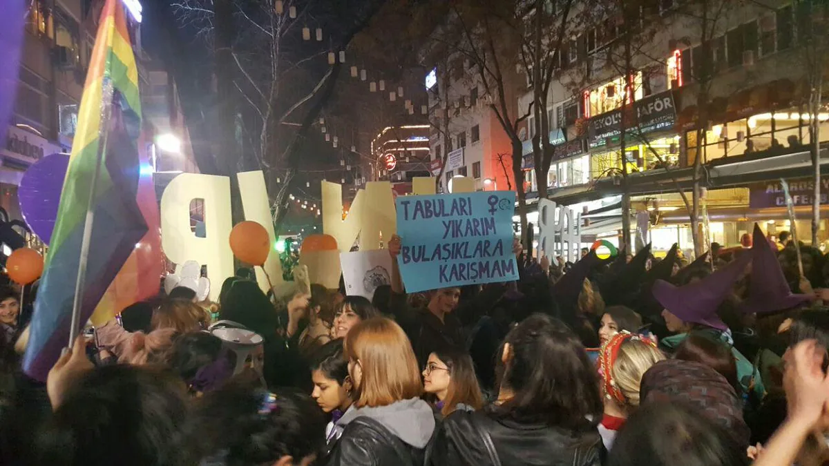 8 Mart Feminist Gece Yürüyüşü / 2017 / Foto: Bilinmiyor