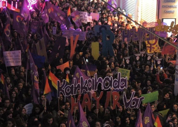 8 Mart Feminist Gece Yürüyüşü / 2017 / Foto: Bilinmiyor