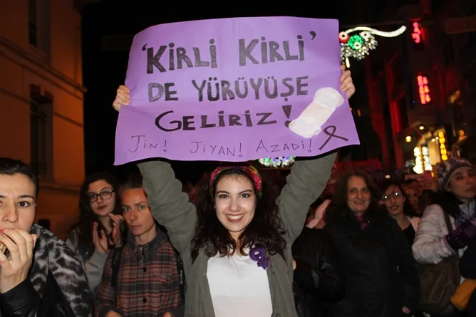 8 Mart Feminist Gece Yürüyüşü / 2017 / Foto: Bilinmiyor