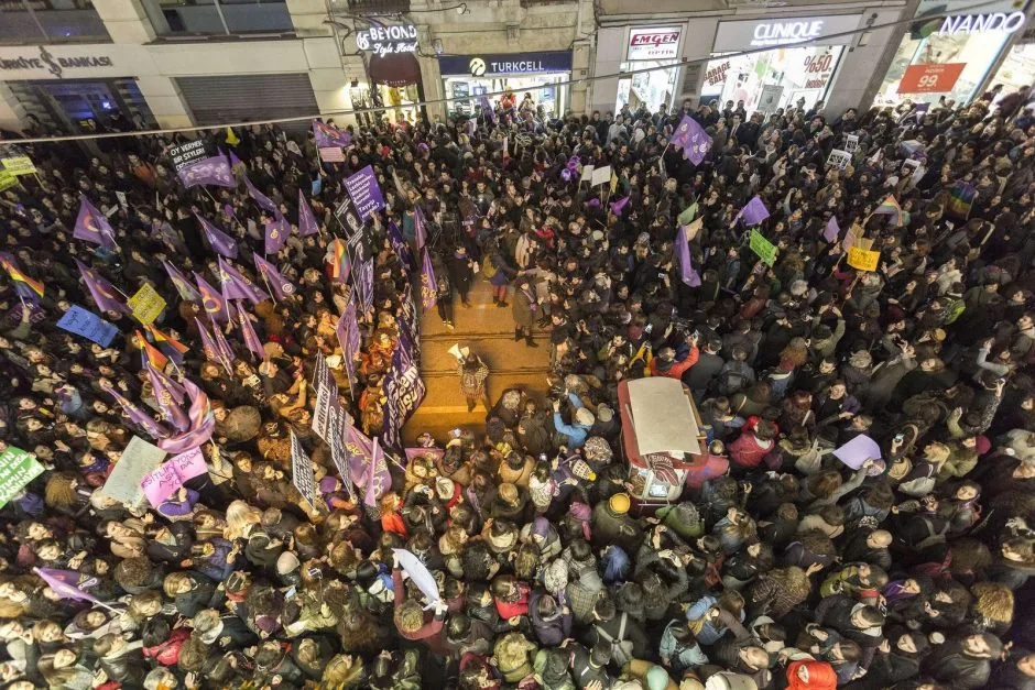 8 Mart Feminist Gece Yürüyüşü / 2017 / Foto: Bilinmiyor