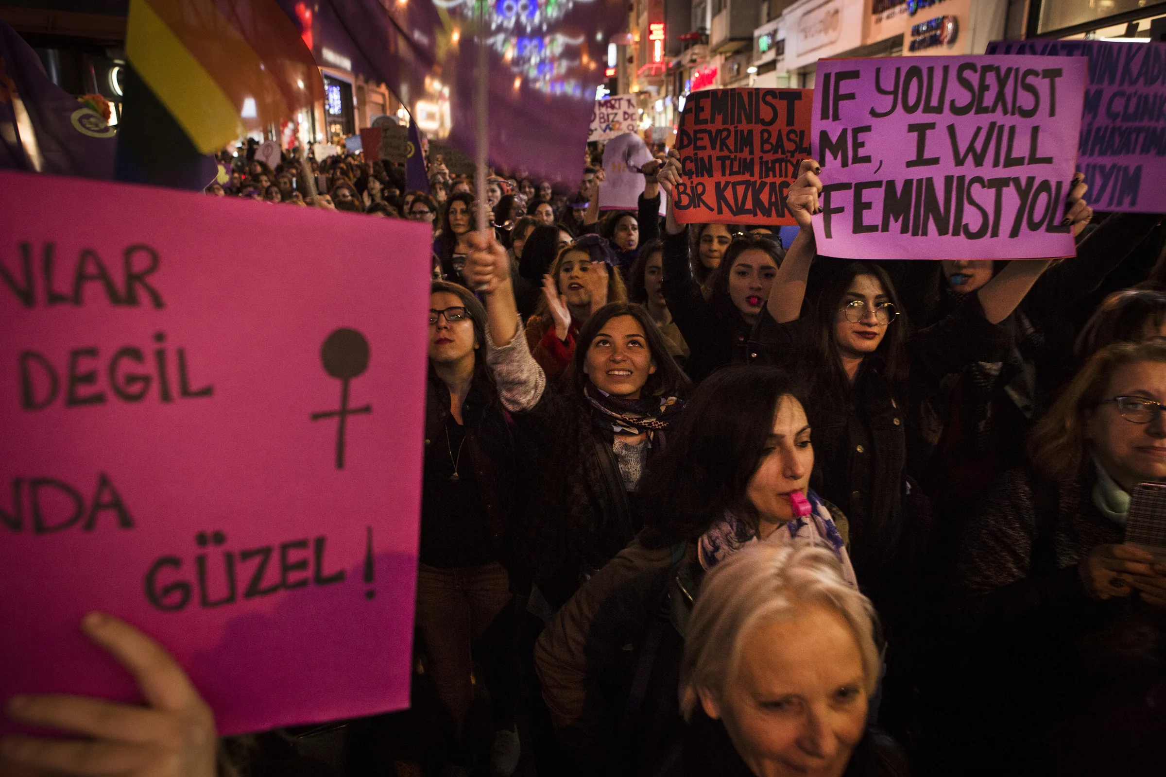 8 Mart Feminist Gece Yürüyüşü / 2017 / Foto: Serra Akcan