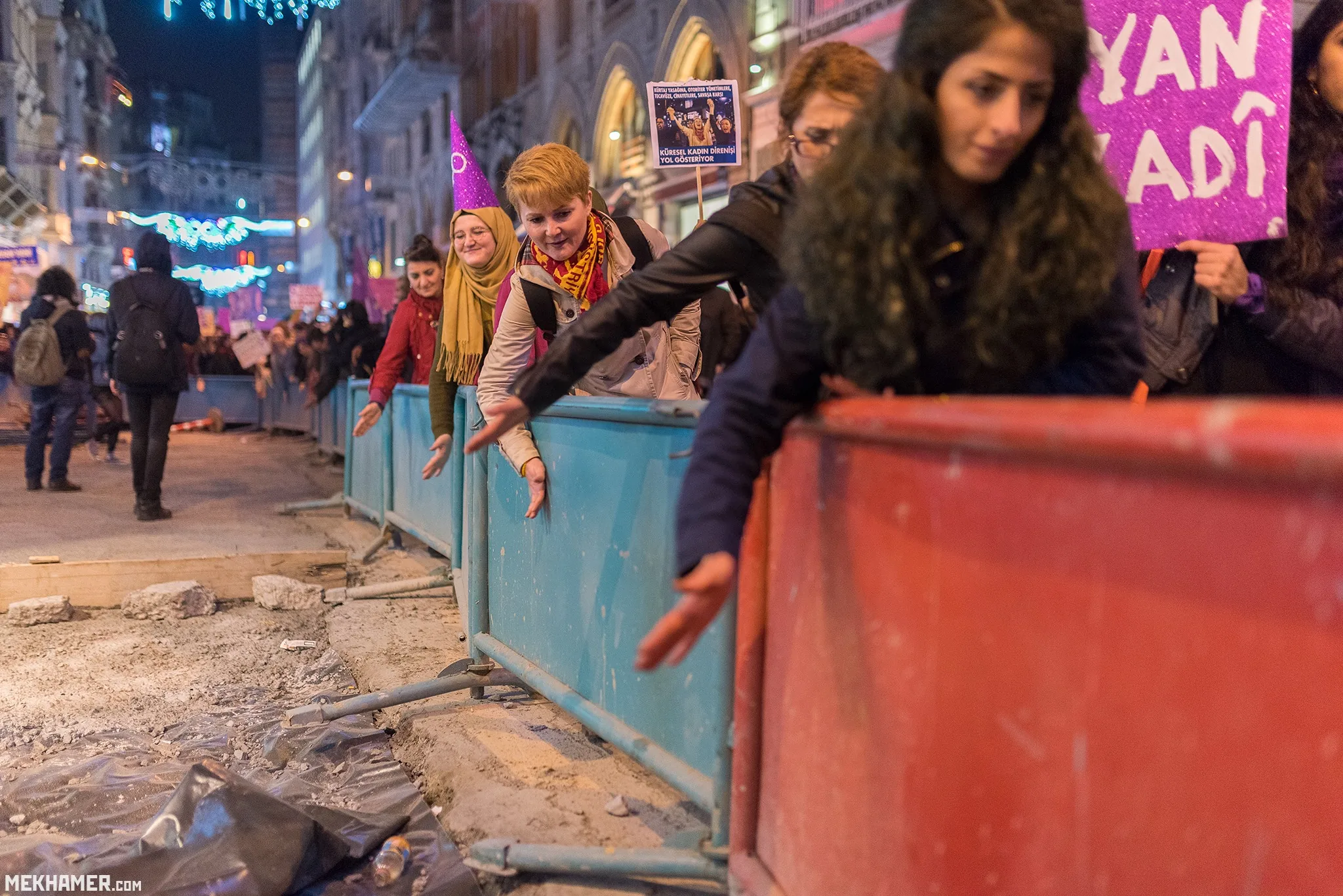 8 Mart Feminist Gece Yürüyüşü / 2017 / Foto: Mohammed Mekhamer