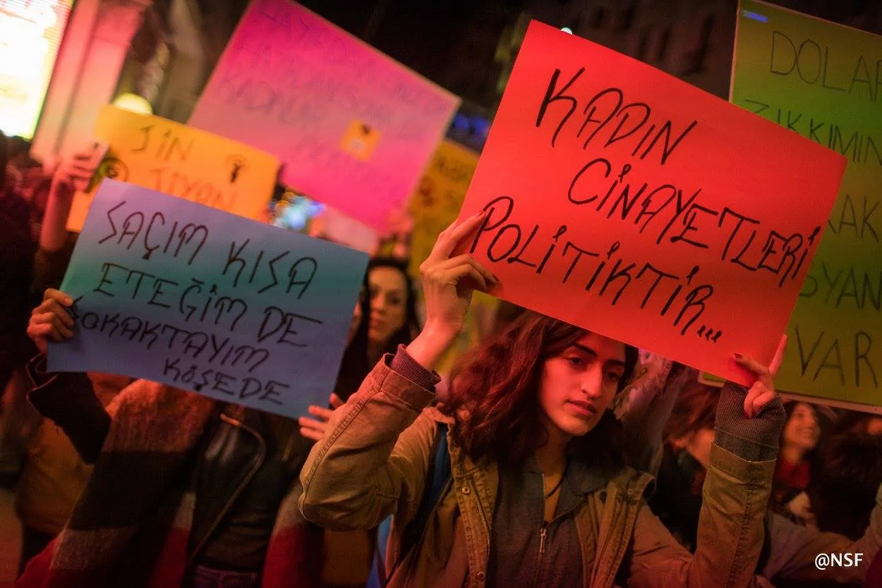 8 Mart Feminist Gece Yürüyüşü / 2017 / Foto: Nazım Serhat Fırat