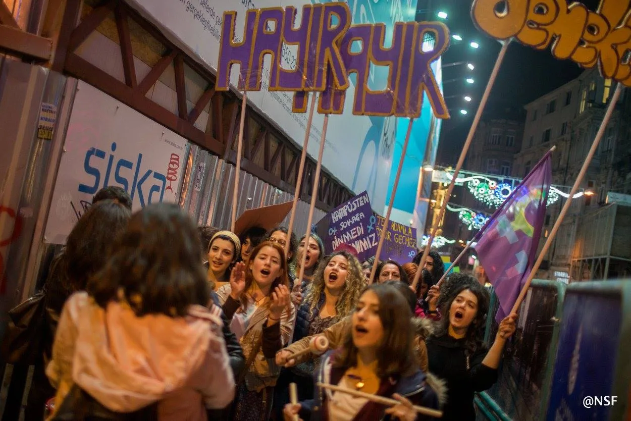 8 Mart Feminist Gece Yürüyüşü / 2017 / Foto: Nazım Serhat Fırat