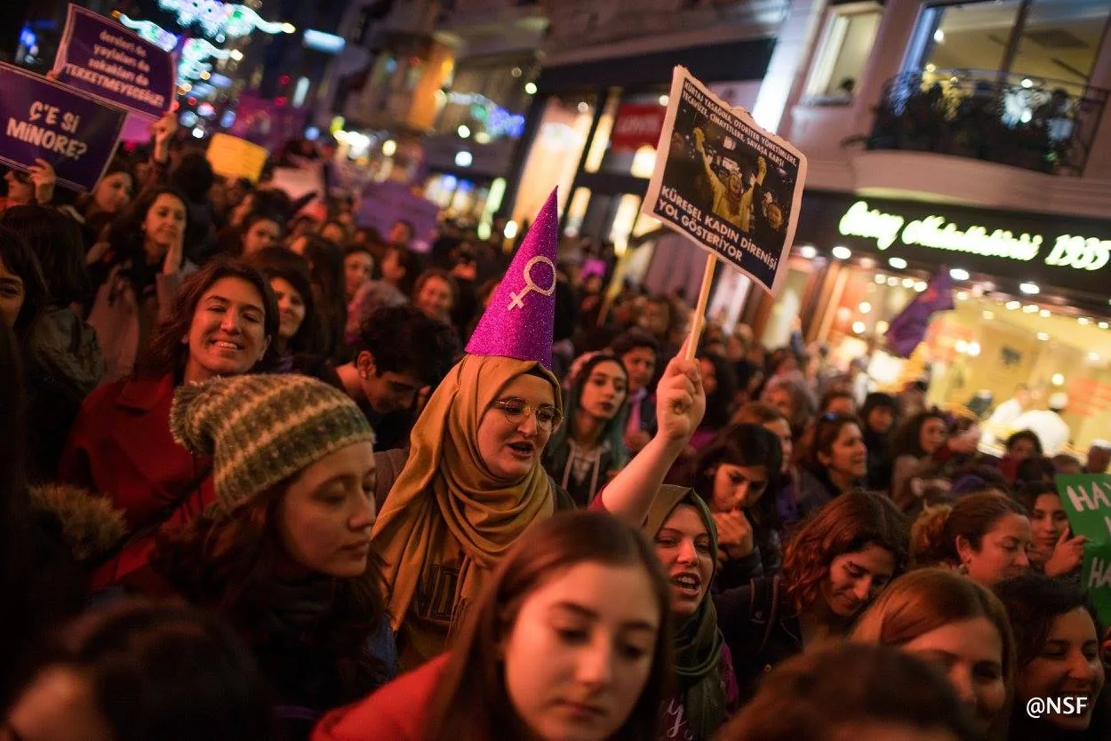 8 Mart Feminist Gece Yürüyüşü / 2017 / Foto: Nazım Serhat Fırat
