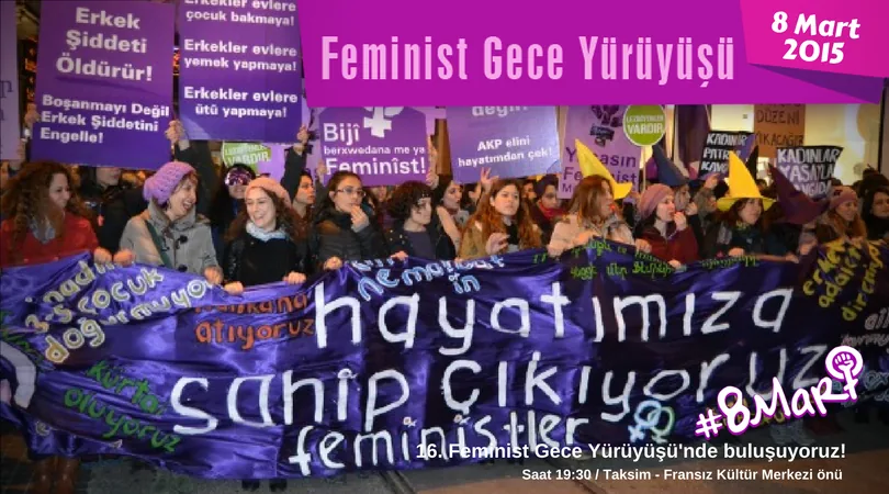 8 Mart Feminist Gece Yürüyüşü / 2018 / Çağrı Görsel