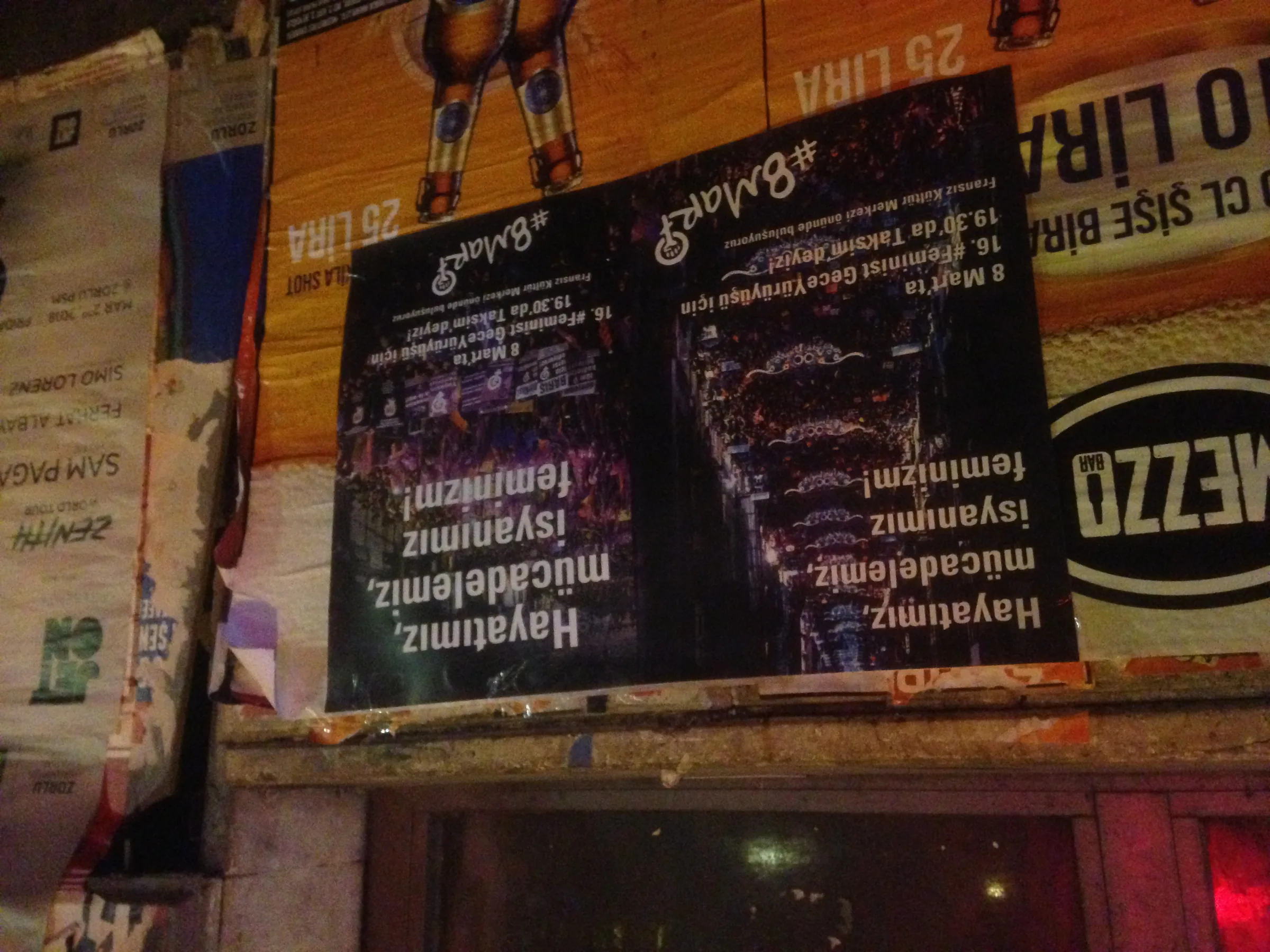 8 Mart Feminist Gece Yürüyüşü / 2018 / afişleme