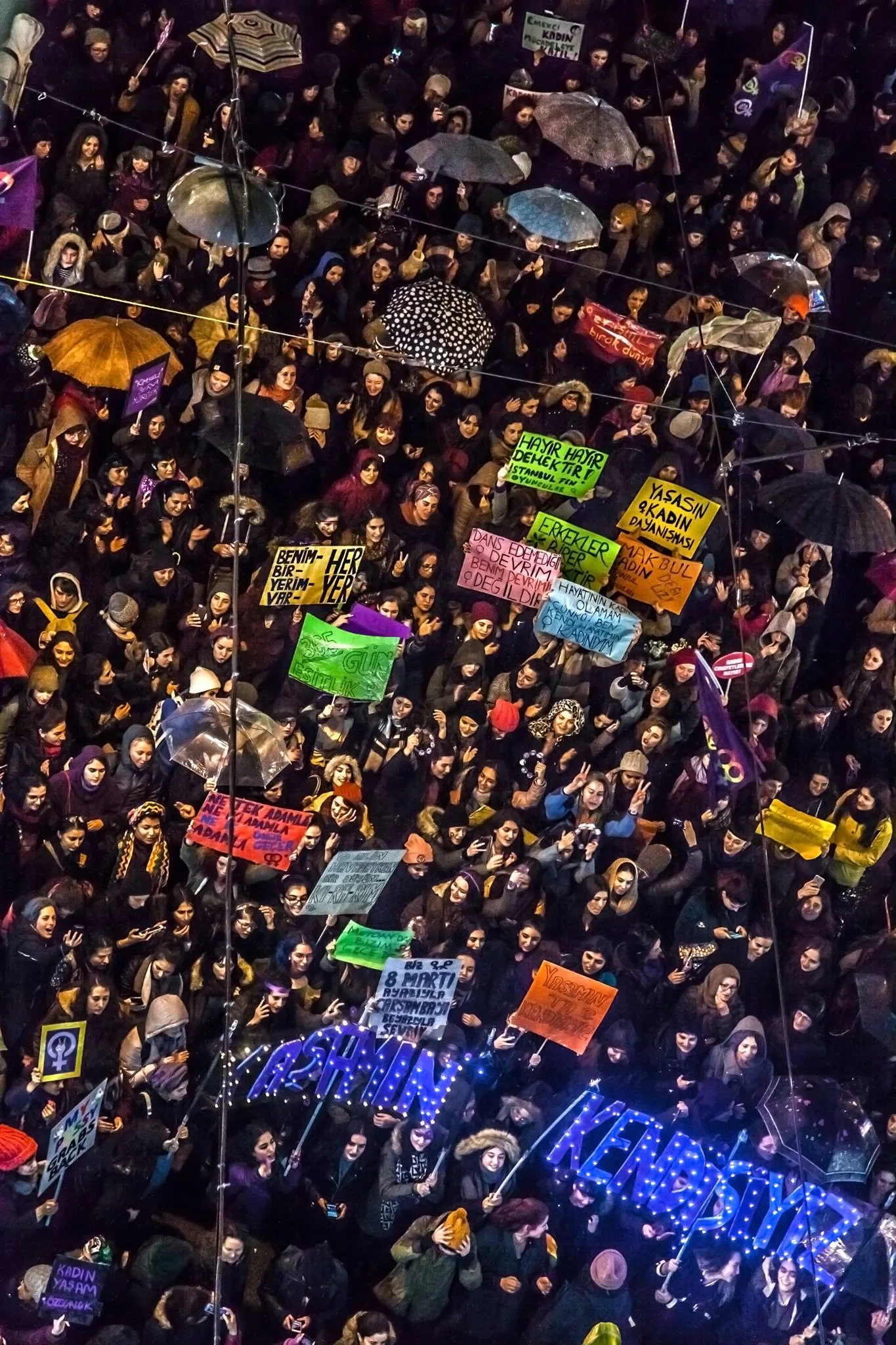 8 Mart Feminist Gece Yürüyüşü / 2018 / Foto: Deniz Derya Pekkıyıcı