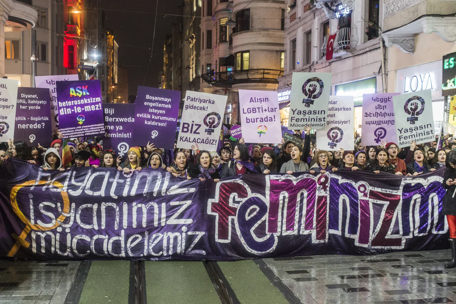8 Mart Feminist Gece Yürüyüşü / 2018 / Foto: Şener Yılmaz Aslan
