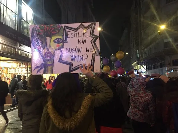8 Mart Feminist Gece Yürüyüşü / 2018 / Fotoğraf: 5 Harfliler