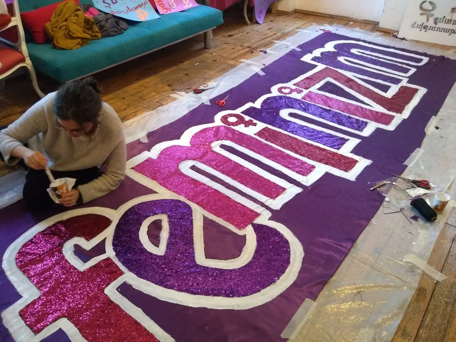 8 Mart Feminist Gece Yürüyüşü / 2018 / Hazırlık