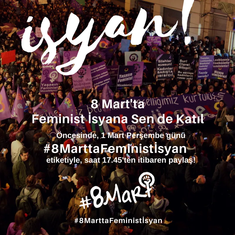 8 Mart Feminist Gece Yürüyüşü / 2018 / Sosyal medya eylemi