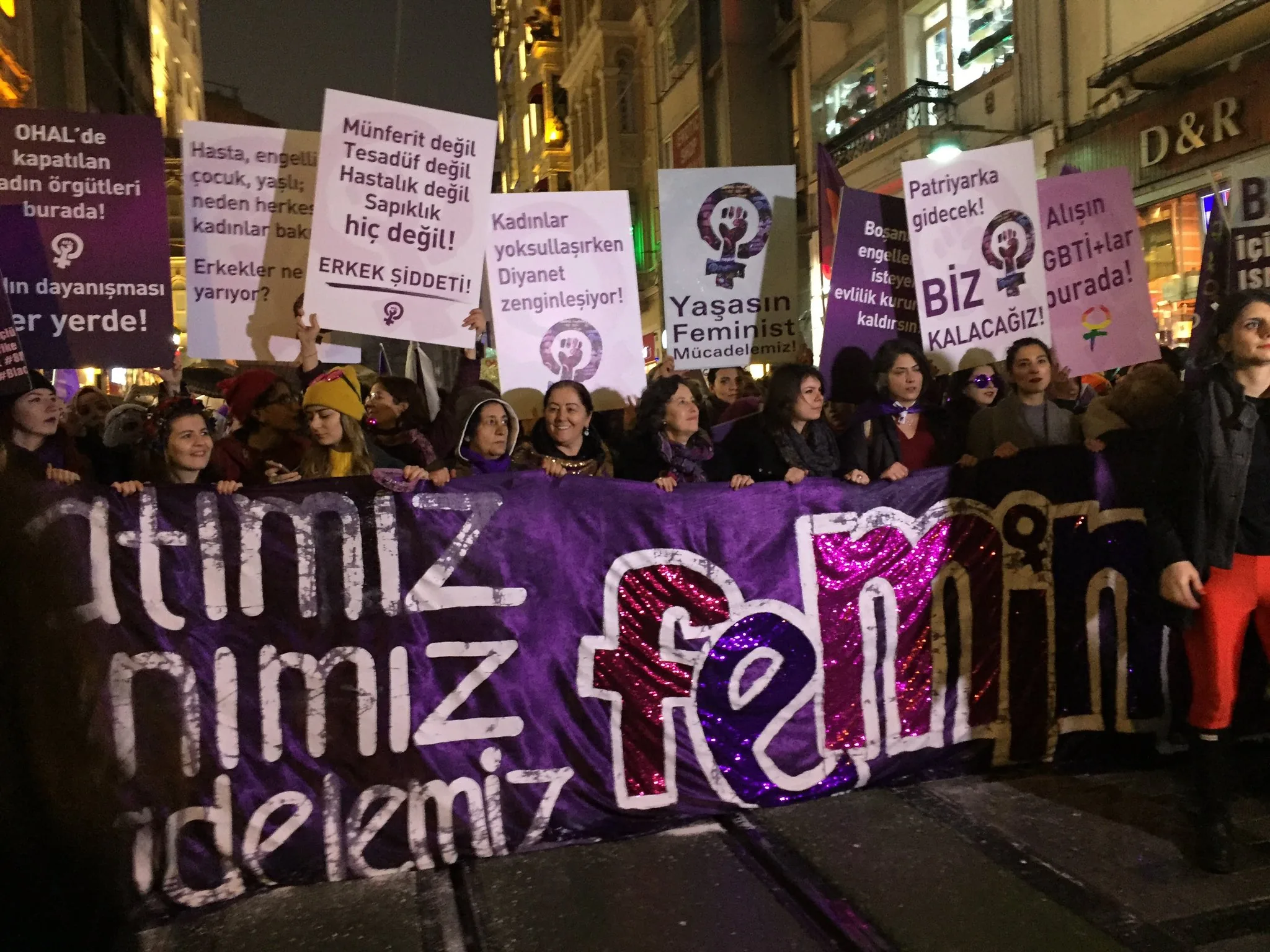8 Mart Feminist Gece Yürüyüşü / 2018 / Foto: Güneş Engin