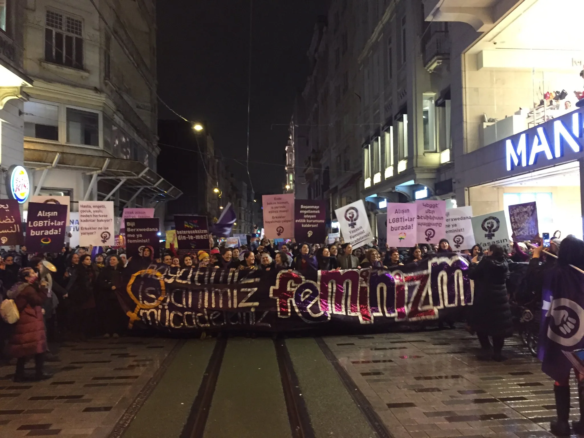 8 Mart Feminist Gece Yürüyüşü / 2018 / Foto: Güneş Engin