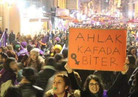 8 Mart Feminist Gece Yürüyüşü / 2018 / Foto: Haluk Kalafat