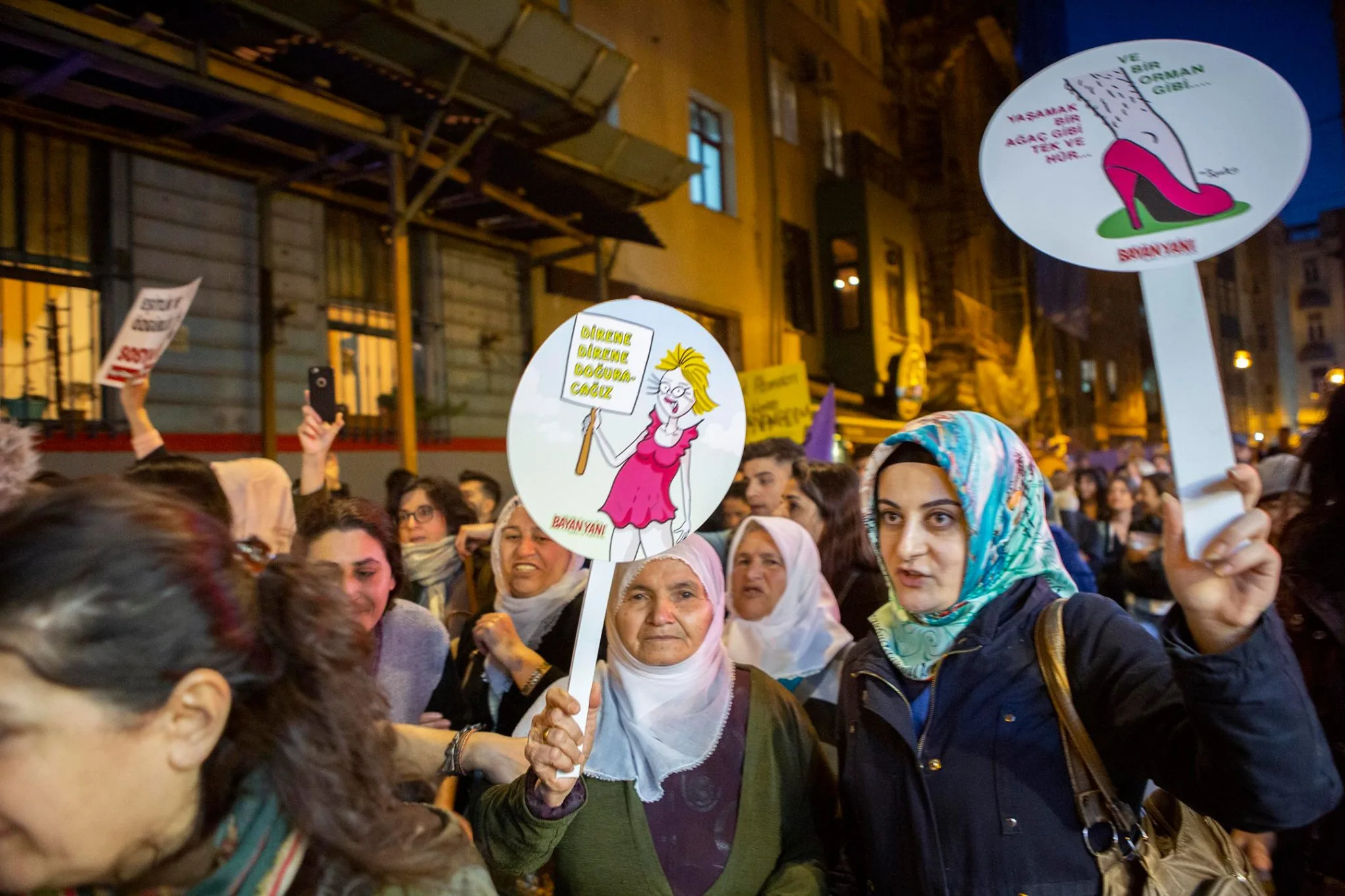8 Mart Feminist Gece Yürüyüşü / 2019 / Foto: Hale Güzin Kızılaslan