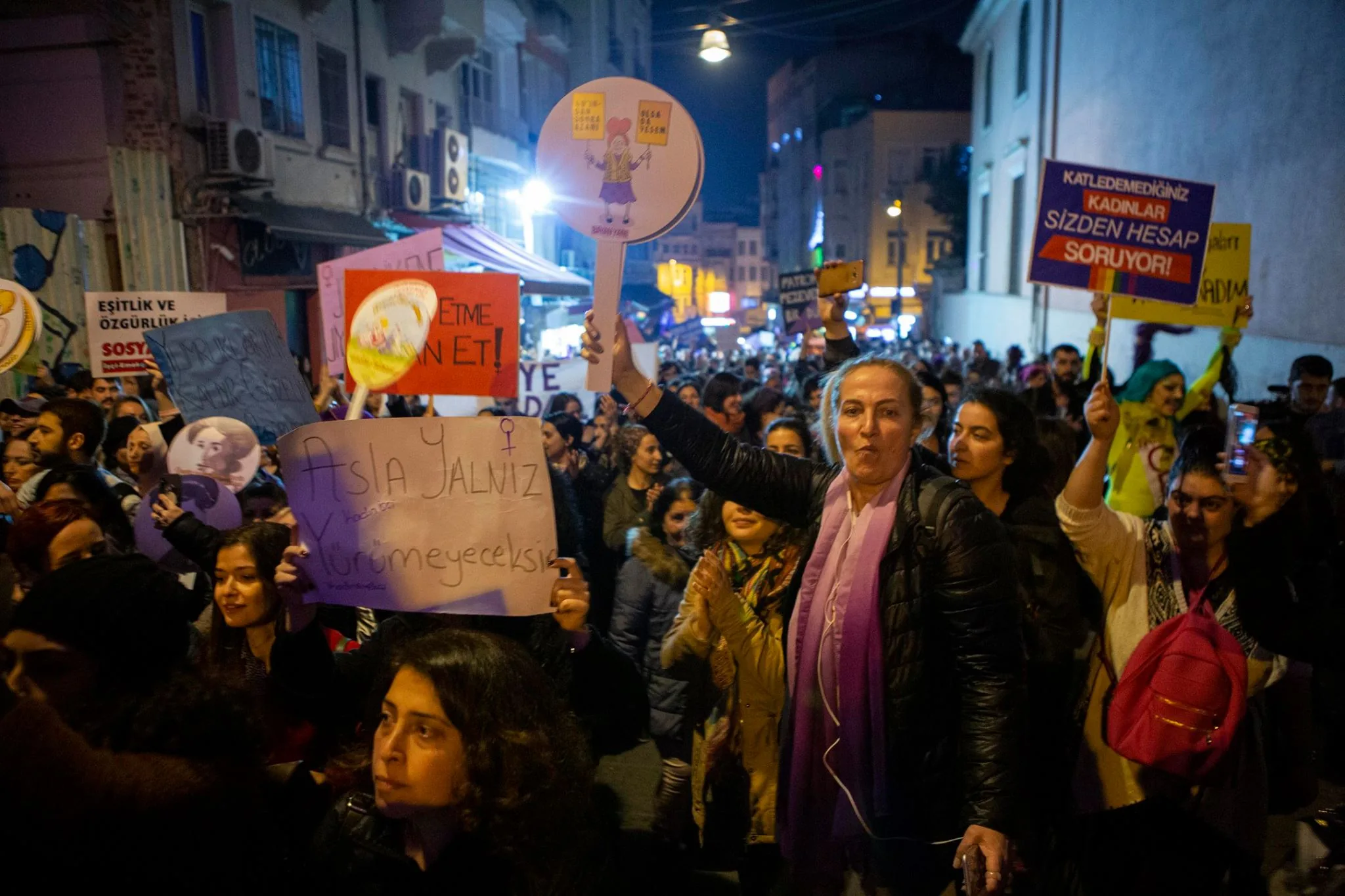 8 Mart Feminist Gece Yürüyüşü / 2019 / Foto: Hale Güzin Kızılaslan