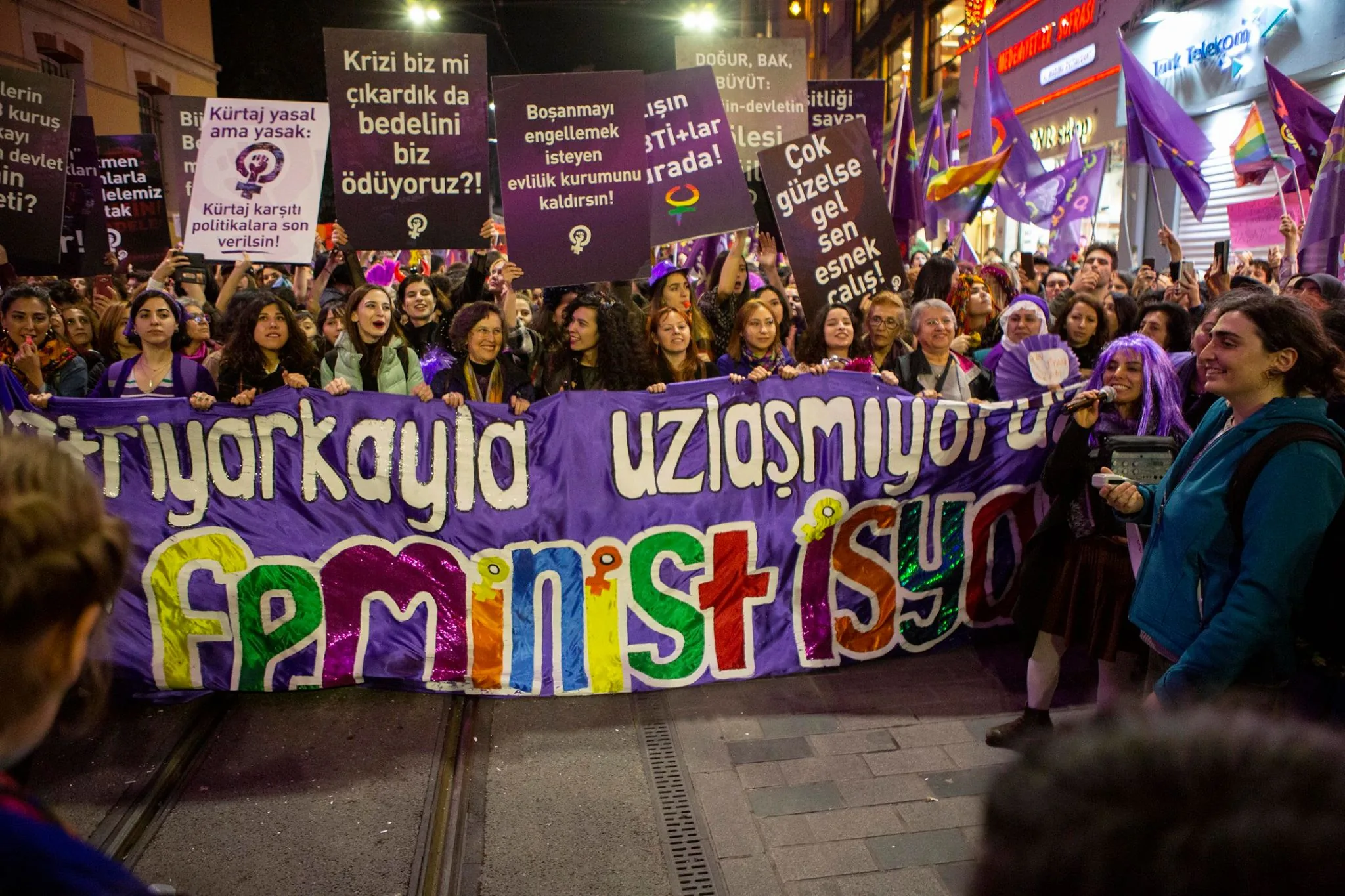 8 Mart Feminist Gece Yürüyüşü / 2019 / Foto: Hale Güzin Kızılaslan
