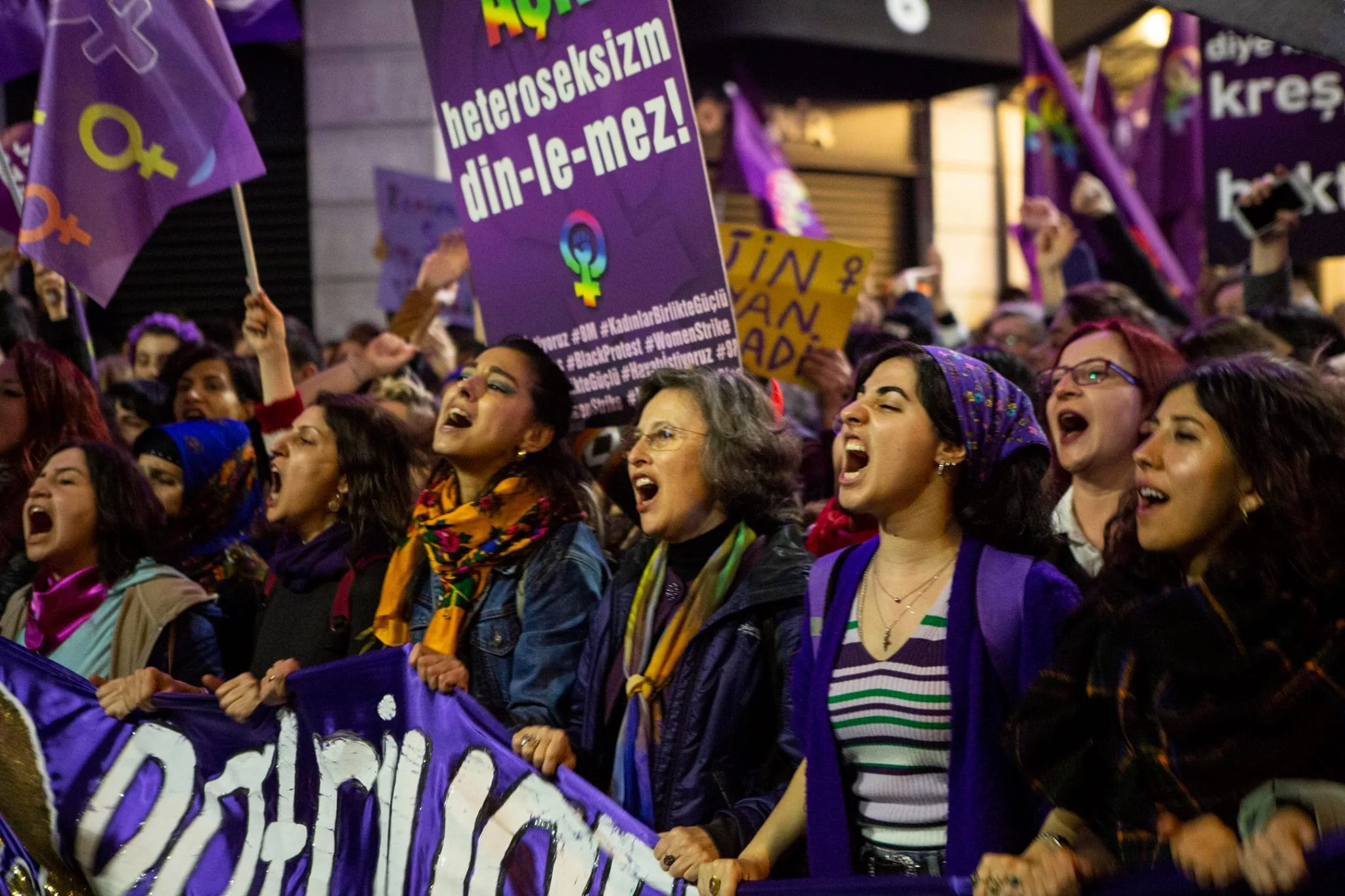 8 Mart Feminist Gece Yürüyüşü / 2019 / Foto: Hale Güzin Kızılaslan