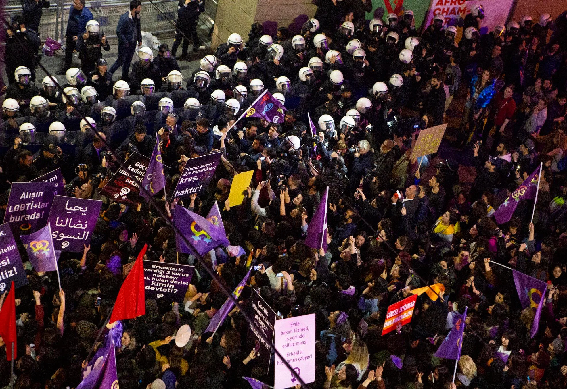 8 Mart Feminist Gece Yürüyüşü / 2019 / Foto: Hale Güzin Kızılaslan