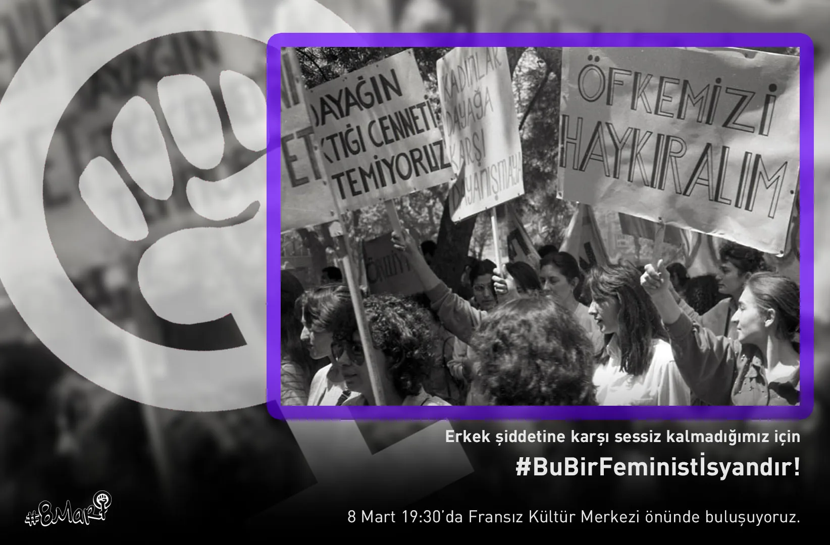 8 Mart Feminist Gece Yürüyüşü / 2019 / Sosyal medya eylemi